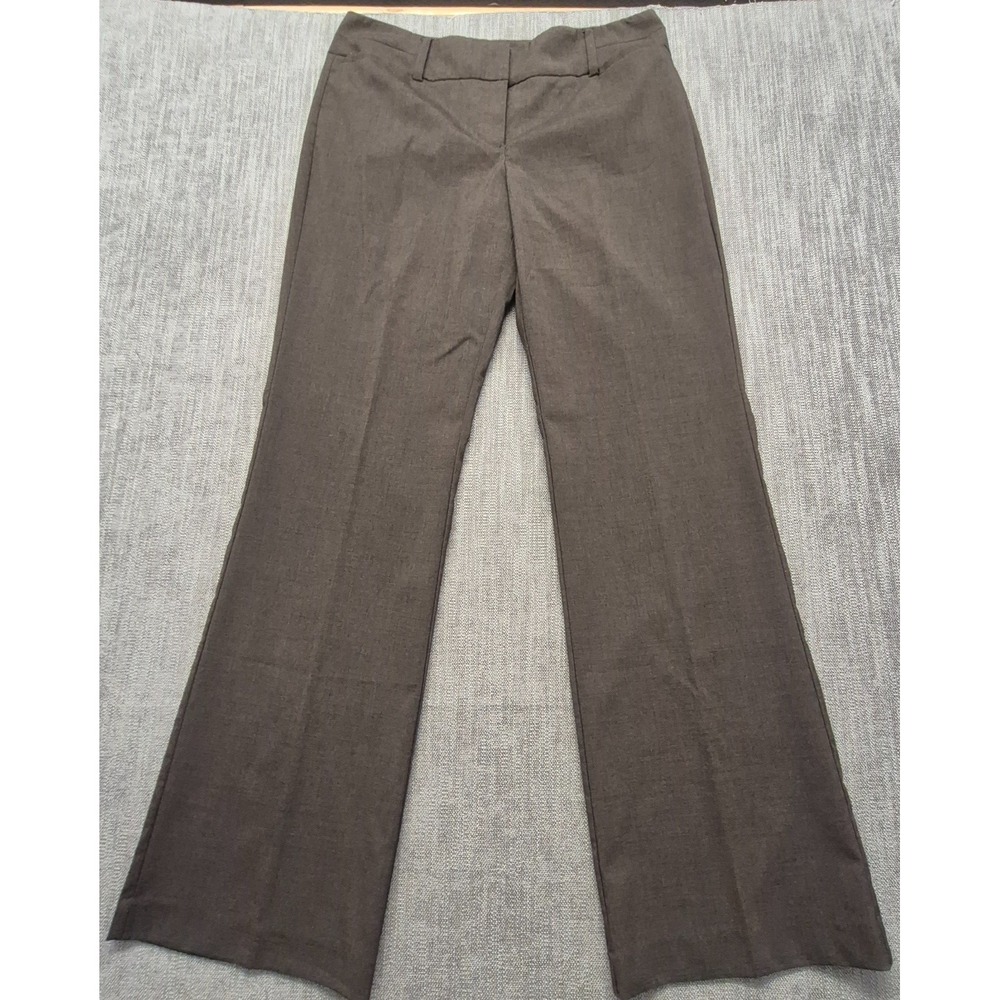 7th Avenue New York & Company Suiting Dress Pants women 12 Tall Brown flare legs
